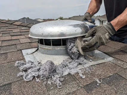 Cleaning Dryer Vent On Roof in Bedford Heights