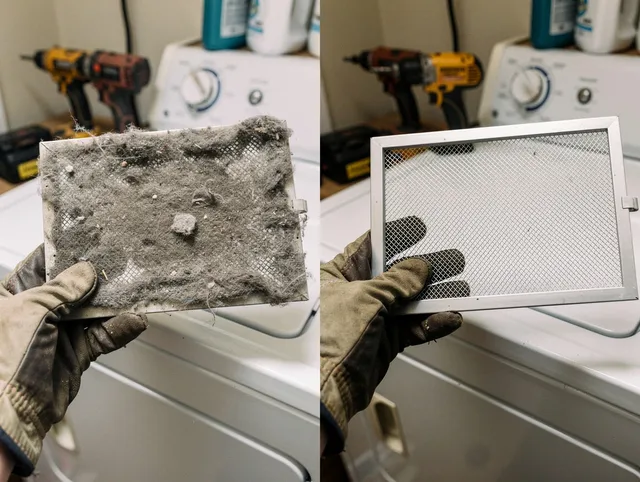 Professional lint trap cleaning by Bedford Heights Dryer Vent Cleaning in Bedford Heights