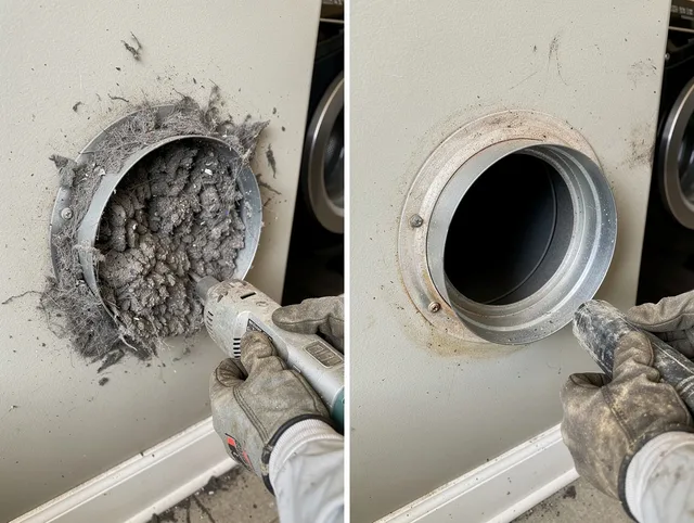Professional clogged vent cleaning by Bedford Heights Dryer Vent Cleaning in Bedford Heights
