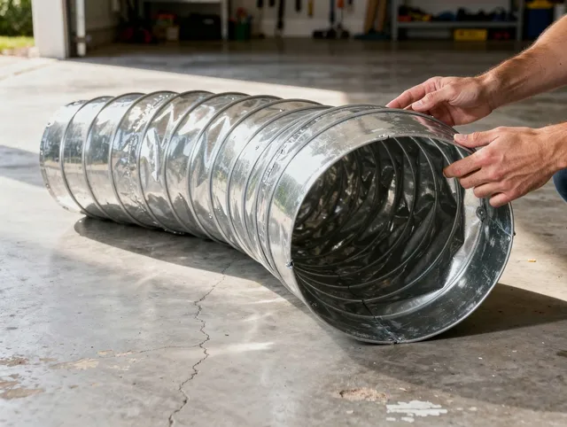 Bedford Heights Dryer Vent Cleaning specialist using advanced equipment for thorough duct cleaning in Bedford Heights