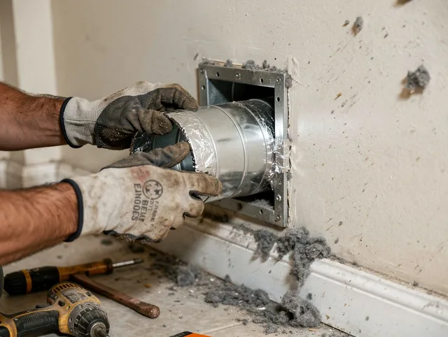Professional dryer vent repair and installation by Bedford Heights Dryer Vent Cleaning in Bedford Heights